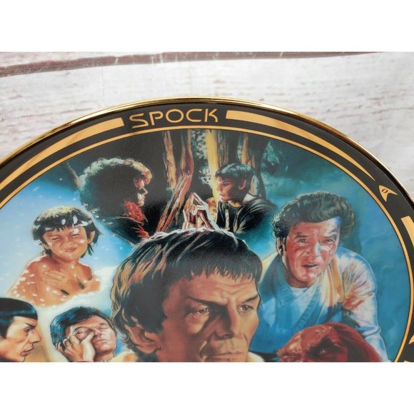Vintage 1997 The Hamilton Collection Spock Reborn Star Trek Life Of Spock Plate - Picture 3 of 12